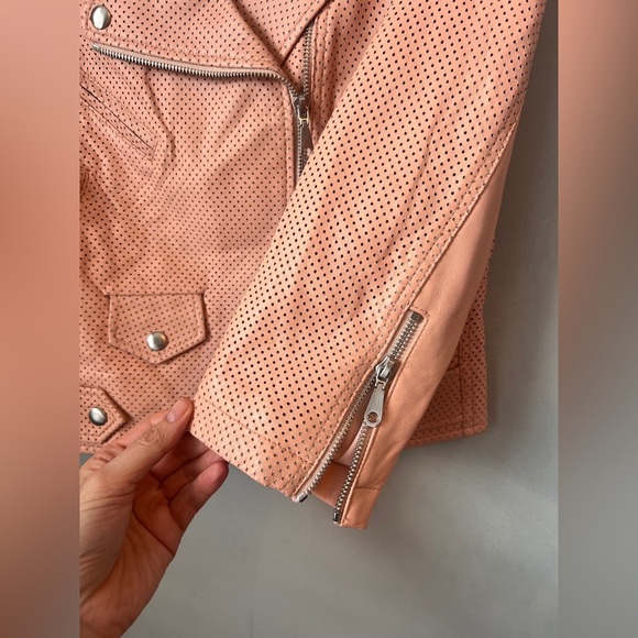 Rebecca Minkoff Cropped Leather Moto Jacket, Size 
Small - Picture 5 of 9